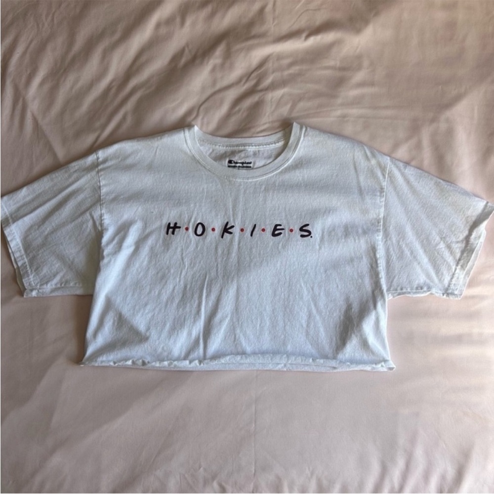 Champion Virginia Tech Hokies Cropped T-Shirt – Size Large